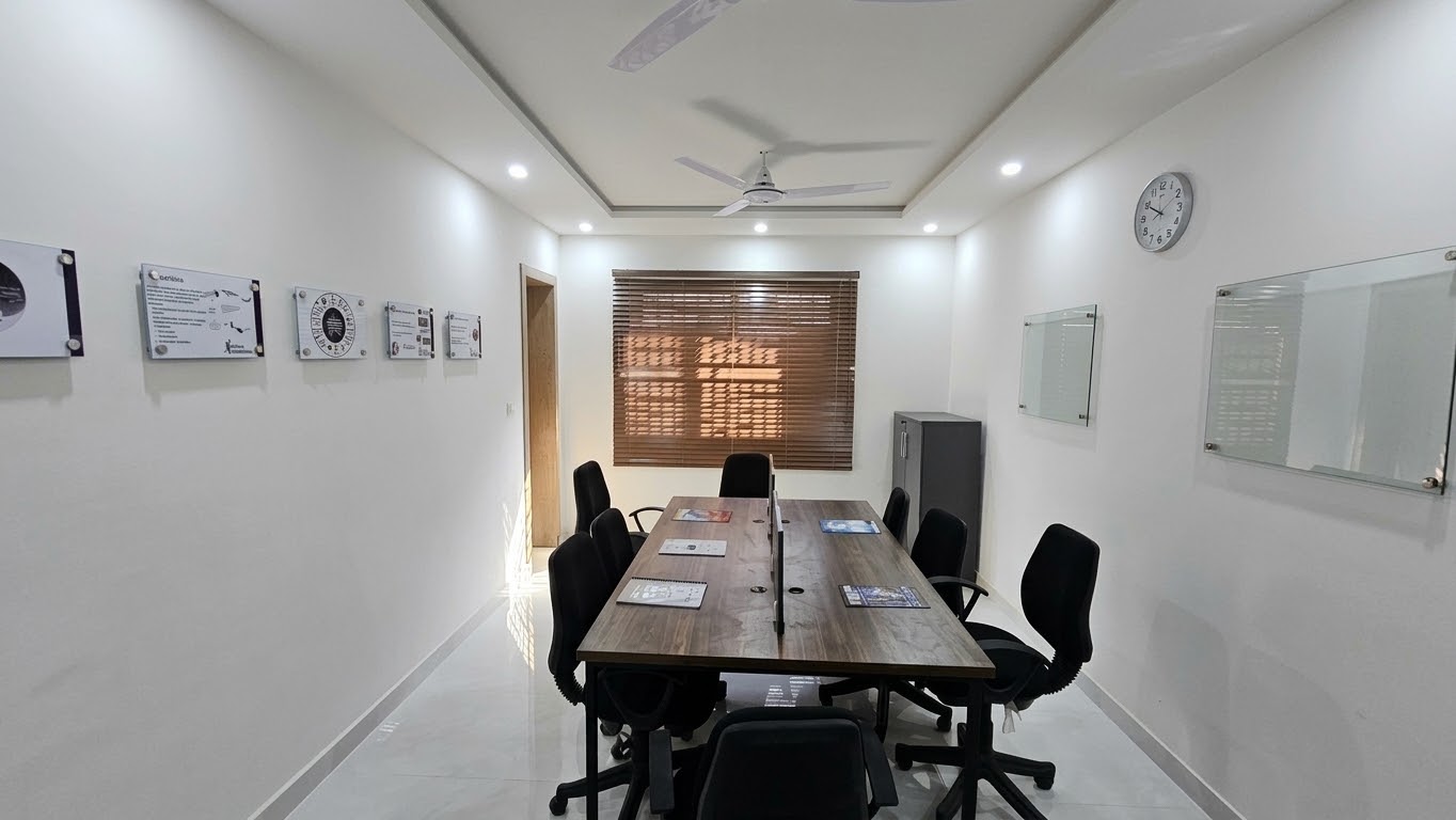 Conference room and collaborative workspace at the InSitu Technologies facility